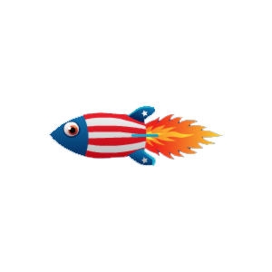 Freedom Firework Fish